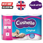 1 x Cushelle Original Toilet Rolls 6 Rolls = 9 Rolls | Ultra Soft & Strong