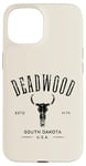 iPhone 15 Deadwood South Dakota USA Vintage Distressed Style Design Case