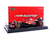 BBURAGO 1/43 - FERRARI F1 SF-24 - IMOLA GP 2024 (C. LECLERC) 36843-LI/16