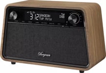 SANGEAN WR-201D BLUETOOTH PÖYTÄRADIO VINTAGE PÄHKINÄPUU