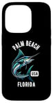 Coque pour iPhone 14 Pro Motif Palm Beach Floride USA Fishing