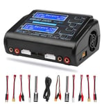 YUNIQUE FRANCE HTRC C240 Dual Charger Batteries LiPo/Li-ion/LiFe/LiHV/NiCd/NiMH/PB Charger/Discharger, Power AC150W/DC240W, 10A