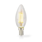 Nedis LED-lamppu E14, Light, 4,5W - Läpinäkyvä