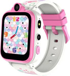 Smart Watch for Kids Boy Girl - Make and Answer Calls, SOS, Two Cameras, Calculator, Alarm Clock, 18 Puzzle Games, Kids Smart Watch Compatible with 2G Nano SIM Card, Suitable for 4-12 Year Children