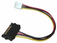 Exsys Ex-K41910, 0,4 M, Floppy (4-Pin), Sata 15-Pin, Hankjønn, Hankjønn, Rett