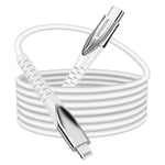 USB C to Lightning Cable 10FT [MFI Certified] WFVODVER Type C Fast Charging Cable Compatible with iPhone 12/12Mini/12 Pro/11/11Pro/11 Pro Max/X/XS/XR/XS MAX [White] (10FT/3M)