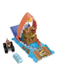 Hot Wheels Monster Trucks Arena Smashers Treasure Chomp Challenge Playset