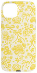 iPhone 15 Plus Coquette Yellow Lace with Bows and Roses Case