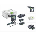 Festool - Perforateur sans fil bhc 18 hpc 4.0 I-Plus avec 2 batteries 18V 4.0Ah - chargeur - systainer - 576513