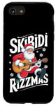 Coque pour iPhone SE (2020) / 7 / 8 Skibidi Rizzmas Guitare Père Noël drôle Noël