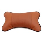 OooyaA Coussin D'auto Convient À La Plupart des Voitures | Couvre-Oreiller Respirant Au Cou | Coussin De Support De Voiture À Fibres d'homme | Accessoires Intérieurs De Voiture (Warna : Brown)