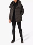 Hobbs Heather Short Puffer Jacket, Dark Charcoal