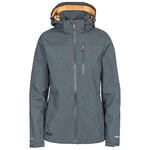 DLX Trespass Claren Ii Veste imperméable à capuche amovible pour femme S Gris foncé