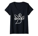 Womens Spooky - Funny Halloween V-Neck T-Shirt