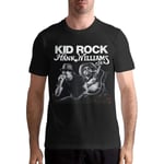 Kid Rock Hank Williams Jr Shirt Herr T-shirt Casual Klassisk Kortärmad Topsadult, S-3xl Black L