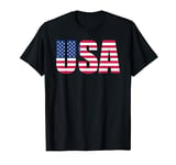 USA Flag Shirt, United States of America, Flag Letter Logo T-Shirt