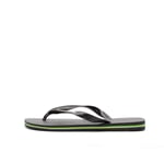 Havaianas Unisex Brasil Logo, Black/Black, 7.5/8