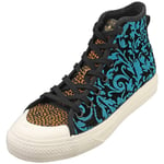 adidas Nizza Hi Rf Mens Fashion Trainers in Black Multicolour - 6 UK