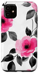 Coque pour iPhone 11 Rose aquarelle Roses florales Roses roses roses