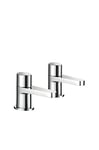 Mira Showers Sport Contemporary Bath Pillar Taps - Chrome