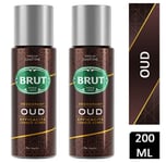 2 x Brut Deodorant Body Spray OUD 200ml