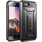 SUPCASE UBPRO Case for iPhone SE 2022 Case/iPhone SE 2020 Case/iPhone 8 Case/iPhone 7 Case, Full body Case with Built-in Screen Protector (Black)