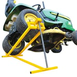 vounot Lève Tracteur Tondeuse Lève Tondeuse télescopique - Gain de Place 30% Supporte 400kg Max XL Jaune