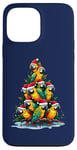 Coque pour iPhone 13 Pro Max Parrot Christmas Tree Funny Polly Holiday