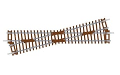 Hornby TT8018 TT Gauge Diamond Crossing Main Droite - Pièces de Rail Supplémentaires pour Trains Miniatures, Pièces de Rail de Train Jouet, Comprend : 1X 166 mm Diamond Crossing Right, Échelle 1:120