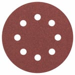 Bosch Accessories Disque Abrasif C430 pour Ponceuses Orbitales, 120 Grain, 115mm, Lot de 5 Rouge