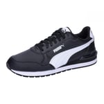 PUMA Mixte St Runner v4 L Sneaker, Black White, 40.5 EU