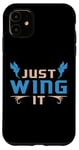 iPhone 11 Watch Birds Just Wing It Retro Vintage Funny Bird Watcher Case