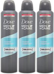 Dove Men+Care Antiperspirant Clean Comfort 250ml | Deodorant Spray X 3