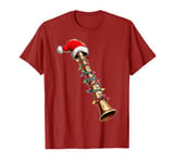 Flute Instrument Christmas Hat Xmas T-Shirt