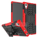 Sony Xperia Xa1      Heavy Duty Case    [Red]