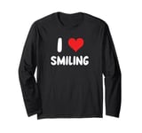 I Love Smiling Smile Teeth Dentist Dental Hygienist Tooth Long Sleeve T-Shirt