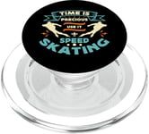 Time Is Precious Use It Loves Figure Skaters Speed Skating PopSockets PopGrip for MagSafe