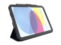 Zagg Rugged Messenger - Skyddsfodral För Surfplatta - Robust - Moq 1K - Polykarbonat - Träkol - För Apple 10.9-Inch Ipad (10:E Generation)