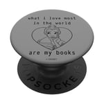 Disney Beauty And The Beast Belle What I Love Most Are Books PopSockets PopGrip Adhésif