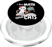 I Love Math And Cats Mathematics PopSockets PopGrip for MagSafe