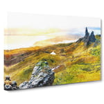 Old Man of Storr in the Isle of Skye Canvas Print for Living Room Bedroom Home Office Décor, Wall Art Picture Ready to Hang, 30 x 20 Inch (76 x 50 cm)