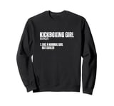 Kickboxing Girl Definition Funny Women Kickboxer Sweatshirt