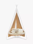 TiiPii Kids' Indoor/Outdoor Day Bed with Stand & Poncho Weather Cover, Natural White