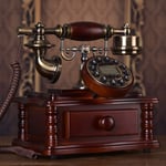 Nologo ZWJ-JJ Retro Téléphone Antique Vintage Telephone Téléphone Filaire Salon Café Décoration-A