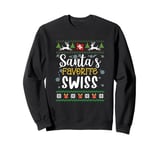 Santa's Favorite Swiss - Switzerland Ugly Christmas Sweater Sweatshirt