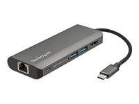 Startech.com usb c multiport adapter with hdmi - 4k - mac / windows - sd - 2x usb-a - 1x usb-c - 60w pd 3.0 - usb c to usb 3.0 hub