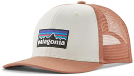 Patagonia Trucker Hat Kidsp-6 logo: birch white