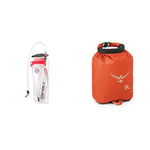 Osprey Hydraulics 2.5 L Water Hydration Reservoir - Red & Ultralight DrySack 3 - Poppy Orange