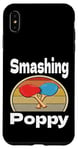 Coque pour iPhone XS Max Funny Smashing Poppy Ping Pong Lover Game Winner Retro Humour