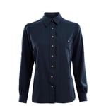 Aclima Womens LeisureWool Woven Shirt (Blå (NAVY BLAZER) Large)